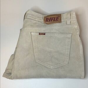 Rifle Five Pocket Casual Khaki Pants Size 40 *Fair Condition, hemmed